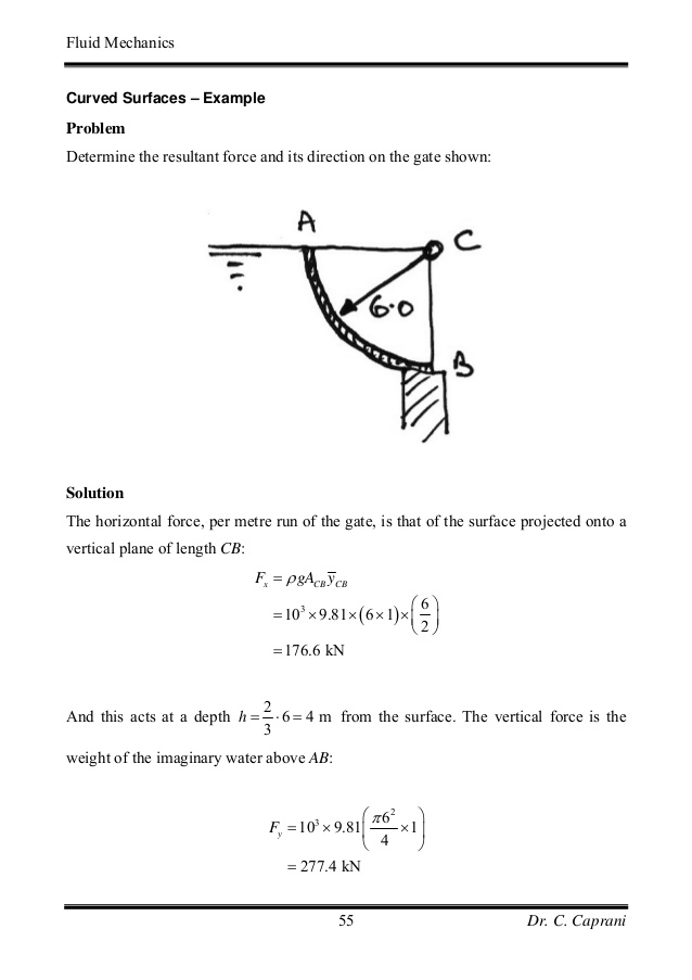 fluid mechanics example problems