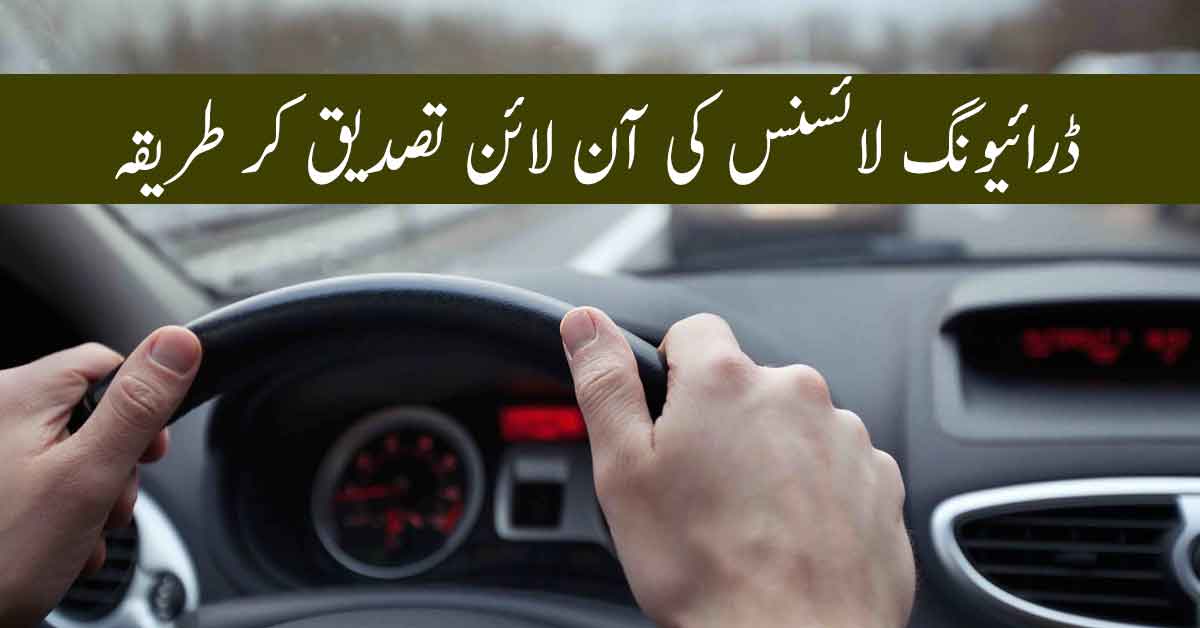 driving license verification sindh